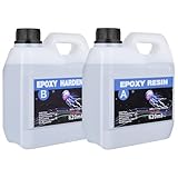 ✅【Large Volume & Dur comme la pierre】Vous recevrez 620ml de résine et 620ml de durcisseur.4 bâtons en bois, 2 gobelets gradués, 2 gants et instructions d'utilisation détaillées, La résine durcie est extrêmement dure, résistante aux rayures et aux chocs, ce qui la rend plus durable. Vous pouvez poncer et polir à votre guise.