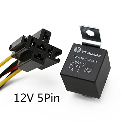 Relé de coche 12V 24V 4pin 5pin 40A con terminales de cobre automáticos 3