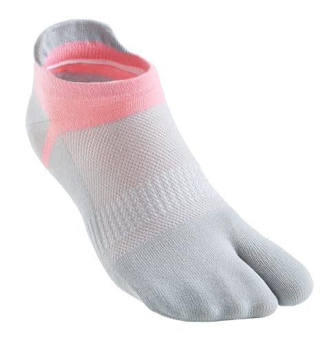 Image of Women's Solid 2 Toe Flip Flop Tabi Socks Geta Ankle Cotton 5 /6 Pairs
