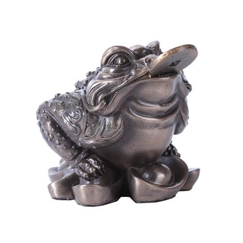 Estatua Feng Shui Rana de Dinero para Decoración