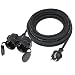 Produktbild XUANSHI Verlängerungskabel Outdoor 3m mit 2 Schuko-Steckdosen, Doppel-Verlängerung Stromkabel für den Außenbereich IP44, H07RN-F 3G 1,5 mm² Gummi Kabel, 2-Fach Verteiler außen mit Schutzkappe 3500W