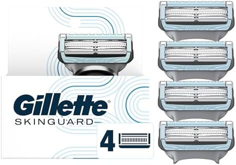 Gillette SkinGuard Men's Razor Blades, 4 Blade Refills