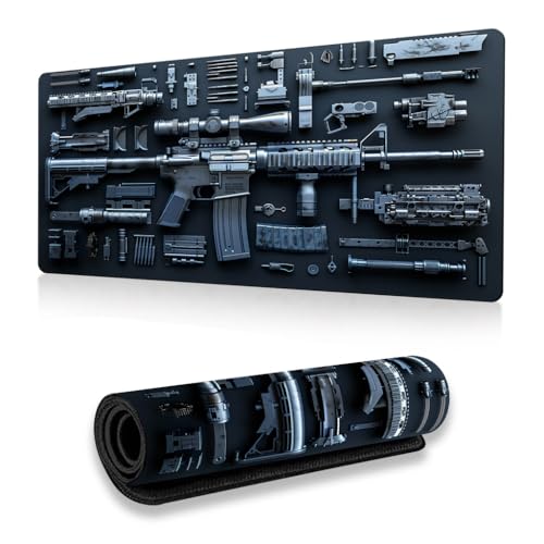 Large Gaming Mouse Pad – 31.5x11.8 Inch Non-Slip XL Black...