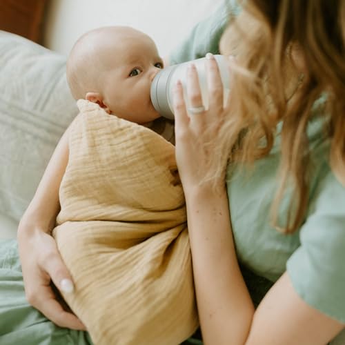 Image of Little Unicorn Muslin Swaddle Blanket for Newborns & Infants | Soft & Breathable Fabric | Baby Blanket for Swaddling, Nursing, Shower Gifts (Wheat)