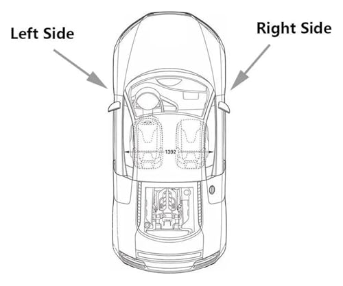Capuchon rétroviseur pour Mazda 3 2003-2009 coque rétroviseur extérieur gauche droit - 5