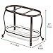 MetroDecor mDesign Traditional Cosmetics and Makeup Brush Holder for Bathroom Vanity Countertops - Bronze/Clear