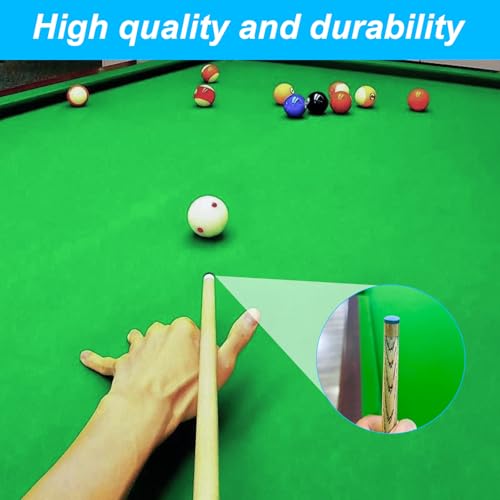 Jiujuda9 50 Stück Billard Queue Spitzen, 10mm Leder Queue Tipps Ersatzspitzen, Billard Ersatz Tipps, Pool Billiard Cue Tips für Snooker Pool Queue Zubehör (Blau, mit 2 x Spitzentrimmer)