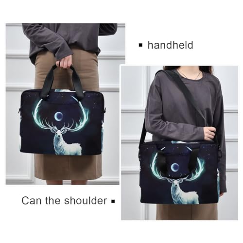 Funda para laptop ALAZA Elf Of Deer Elk Moon 13-15.6 pulg miniatura 2