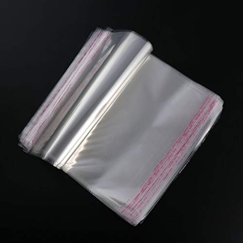 Yardwe Saco Celofane 100Pcs de Polipropileno de Polipropileno Transparente Com Selagem Automática Sa