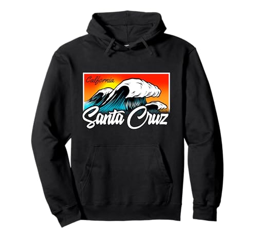 Santa Cruz Stadt California Sommer Surfer vintage retro Pullover Hoodie