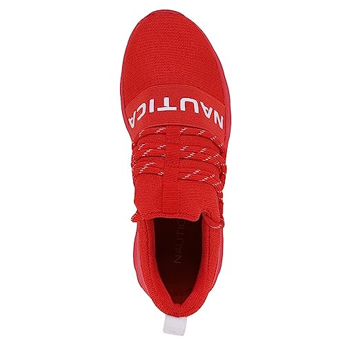 Nautica Women Fashion Slip-On Sneaker Jogger Comfort Running Shoes-Kora-Red Size-8.5 #TOP3