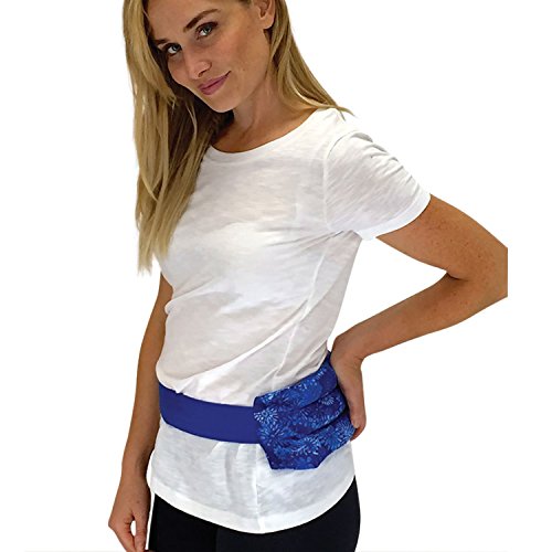 Back & Abdomen Herbal Heating Pad- Natural & Reusable â€“ Lumbar Relief - Hot and Cold Therapy by Nature Creation (Blue Flowers)