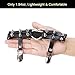 alisikee 2PCs Adjustable Heart-Shaped Leg Garter with Anti-Slip Clips, Elastic Studded Thigh Garter for Halloween Parties Cosplay, Black
