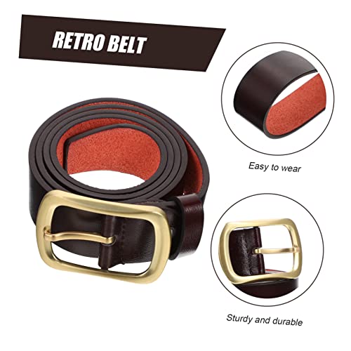 BESPORTBLE 1piece Men's Jeans Belt Casual Dress Belt for Business Daily Wear Style Buckle for Outfits3