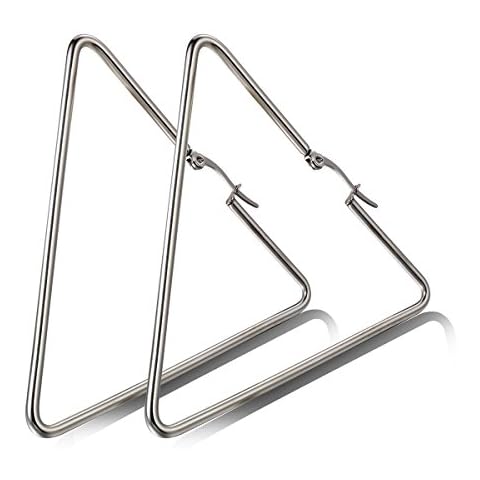 Flongo Niños NA Pendientes Aros de Acero Inoxidable Cover