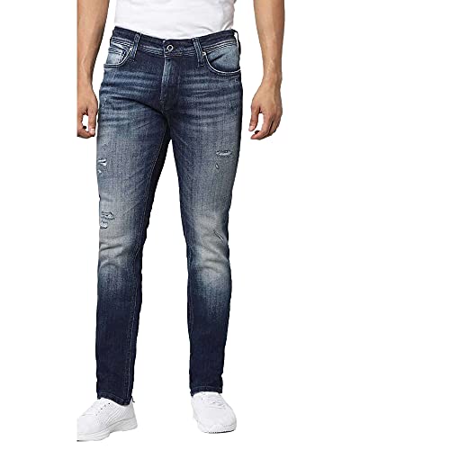 Image of JACK & JONES Men's Liam Skinny Fit Low-Rise Jeans