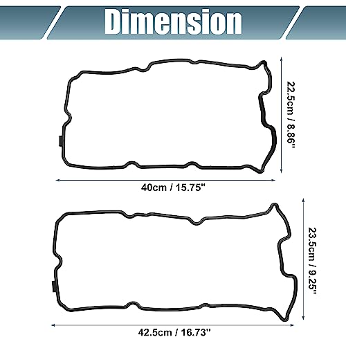 Image of X AUTOHAUX 1 Pair Valve Cover Gasket NO.13270-8J102 /13270-8J112 for Infiniti FX35 2003-2008 for Infinisti FX45 2003-2008 for Infiniti G35 2003-2007
