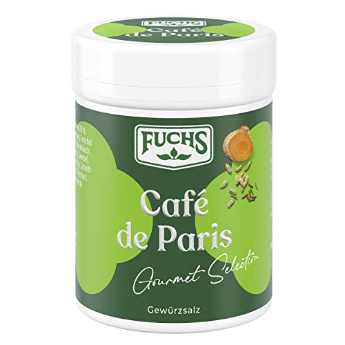 Fuchs Gewürze Gourmet Selection Mediterran - Café de Paris Gewürzzubereitung, nachfüllbares Gewürz, Gewürzmischung mit ausgewählten Kräutern für traditionelle Butter - & Sahnesaucen, vegan, 65 g Cover