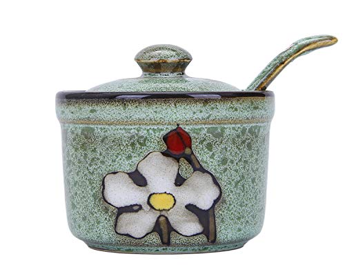 Green Retro Sugar Bowl