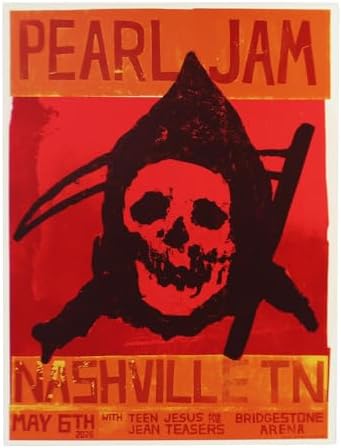 Pearl Jam Nashville Tennessee May 6, 2025 18x24 Show Poster image 3