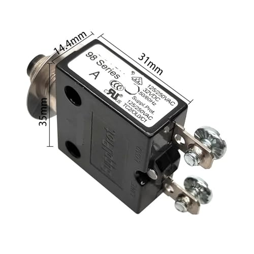 Disjoncteurs 3A série 98 125/250 VCA à réinitialisation manuelle pour circuits électriques - 4