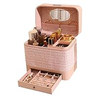 メイクボックス 化粧品箱 Box 大容量持ち運び便利 メイクボックス 鏡付き 大容量 引き出し付 新生活 一人暮らし