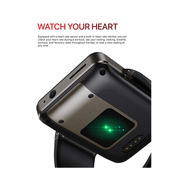 DM101-4G-Smart-Watch-for-Men-241-Display-Android-71-3GB-RAM-32GB-ROM-2080mAh-Watch-Phone-with-Face-ID-Dual-Camera-Bluetooth-GPS-IP67-Waterproof-Smartwatch-Silver Rainbuvvy DM101 4G Smart Watch for Men 2.41" Display Android 7.1 1GB RAM 16GB ROM 2080mAh Watch Phone with Face ID Dual Camera Bluetooth GPS IP67 Waterproof Smartwatch (Silver - 3GB+32GB)