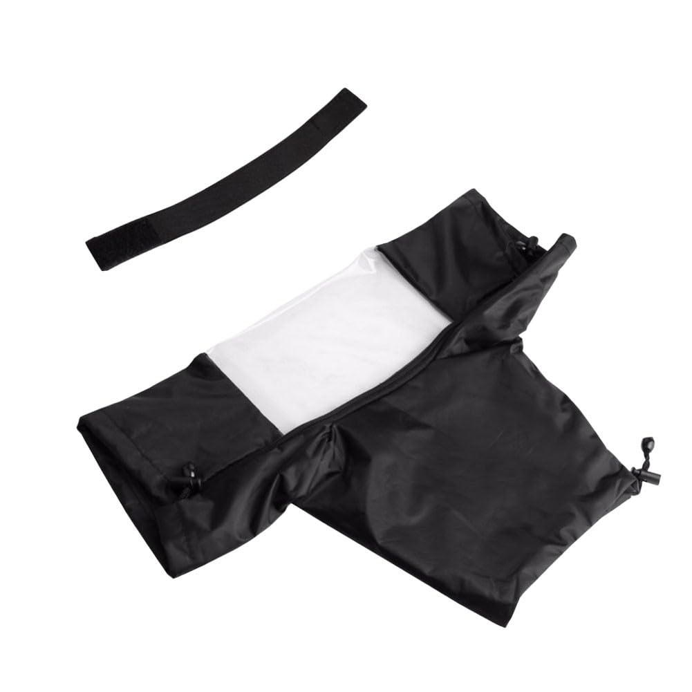 Cubierta impermeable para cámara réflex digital y sin espejo, PVC impermeable para protección con fácil acceso a los controles, para compacto y portátil, color negro