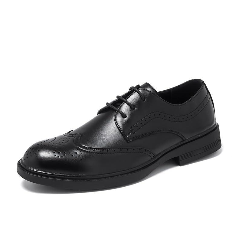 Men Lightweight Dress Shoes Classic Leather Wedding Formal Modern Business Pointed Toe Summer Lace Up Oxford Shoes
