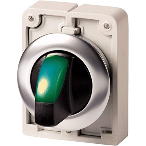 Bouton Wahl Eaton 187132 vert à 3 positions avec potence et support frontal