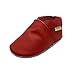 SAYOYO Chaussons souples pour bébé garçon et fille - Taille S - Gris, rouge, 21/22 EU
