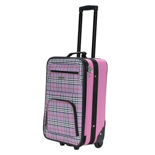 Rockland F102 Luggage Printed Set, Pinkcross, Medium, 2-Piece by Rockland - Image 7