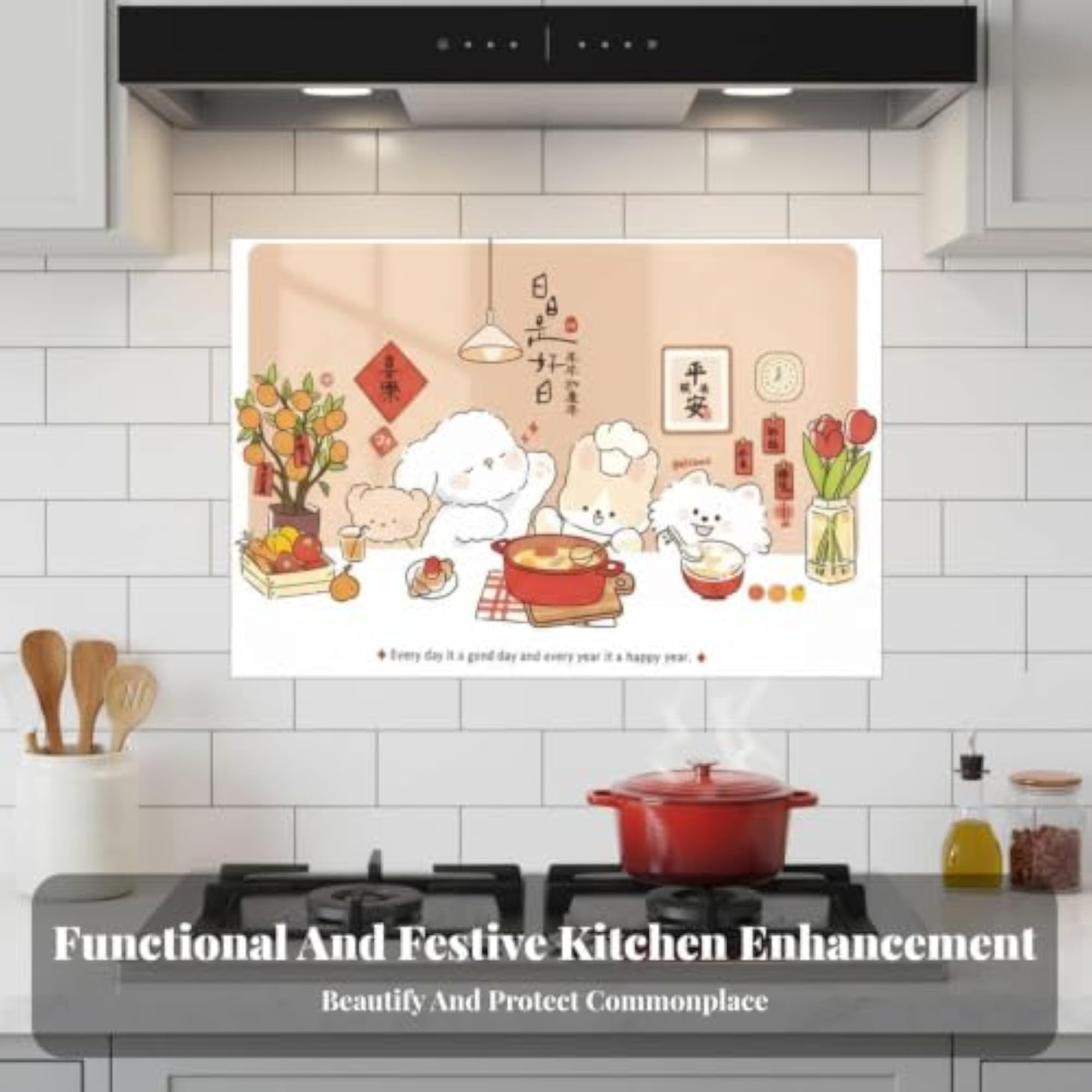 Chinese New Year Kitchen Oil-Resistant Sticker