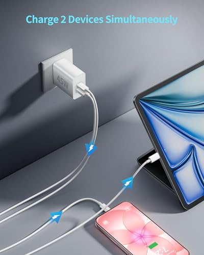 for iPhone 17e/16e Charger Fast Charging, 3-Pack 45W USB C Charger Block - image 4