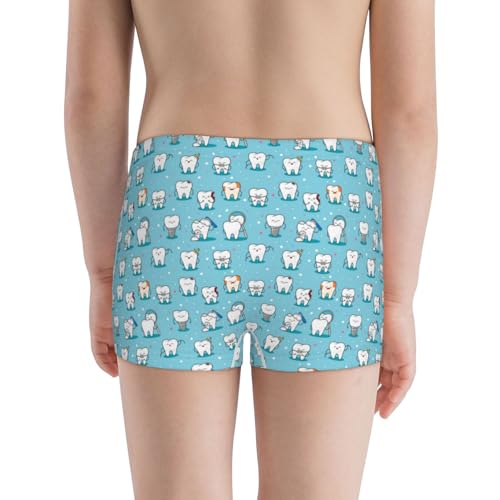 Boys' Cotton Boxer Brief Soft Underwear-Cartoon Teeth3