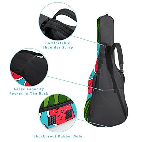Housse de transport étanche pour guitare avec bandoulière réglable Motif floral Bleu/papillon Noir, Multicolore 08, 42… - Les Beatles, Paul McCartney, John Lennon, RIngo Starr, George Harrison Housse de transport étanche pour guitare avec bandoulière réglable Motif floral Bleu/papillon Noir, Multicolore 08, 42… – Image 4