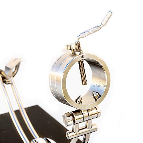 Foto von Afinox Primus Schinkenhalter mit schwarzem Silestone-Boden – professioneller Schinkenschneider mit elegantem Design und maximaler Stabilität