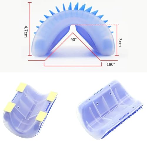Escova de Parede para Gatos Massageador com Cerdas Macias Autolimpeza Disponível na Cor Azul Origina