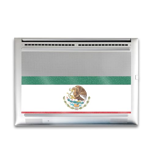 Image of Glossy Glitter Gaming Skin Compatible with HP Envy x360 16 inch (2023) - Mexican Flag - Premium 3M Vinyl Protective Wrap Decal Cover - Easy to Apply | Crafted in The USA by MightySkins