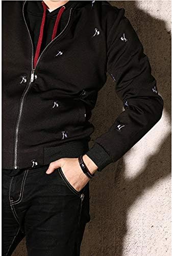 Rockyu Men’s Leather Bracelet Brown Braided Leather Stainless Steel Clasp Adjustable Bracelet for Men Fashion Jewelry Gift for Birthday - Image 4