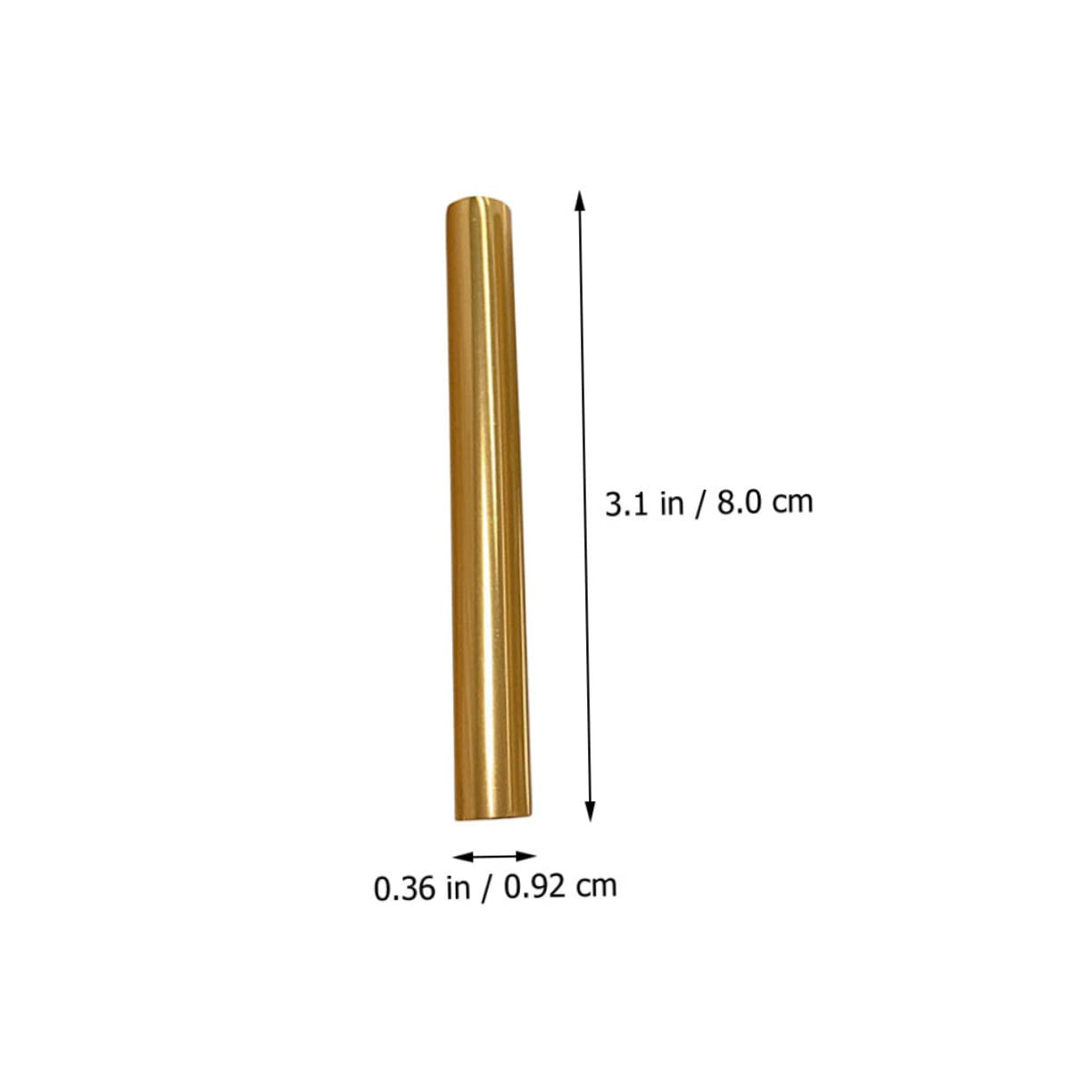 5pcs Nail Art Pen Caps Metal Sealed Lightproof Covers Golden