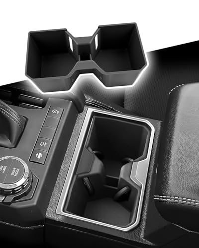 Image of for 2025 2026 Toyota 4Runner Center Console Cup Holder Organizer Insert - 4 Runner TPE Non-Slip Silicone Rubber Accessories