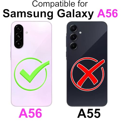 Étui portefeuille Samsung Galaxy A36 / A56 en cuir avec fentes cartes