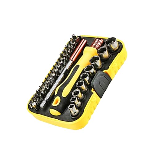 VOXON - Juego de Destornilladores de Trinquete Magnéticos Profesionales y Brocas, 47 Piezas