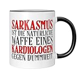 CupHaven® Kardiologie Tasse Sarkasmus eines Kardiologen Kardiologin Herzarzt Herzspezialist Kaffeetasse Kaffeebecher Becher Geschenk Geschenkidee