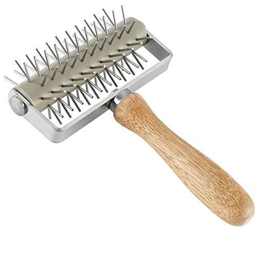 EVEDMOT Pizza Dough Docker Roller Stainless Steel, Pizza Pin Puncher