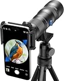 20-60X Zoom Telephoto Lens, Evil Eye High Power HD Telephoto Phone Lens with Tripod and Universal...