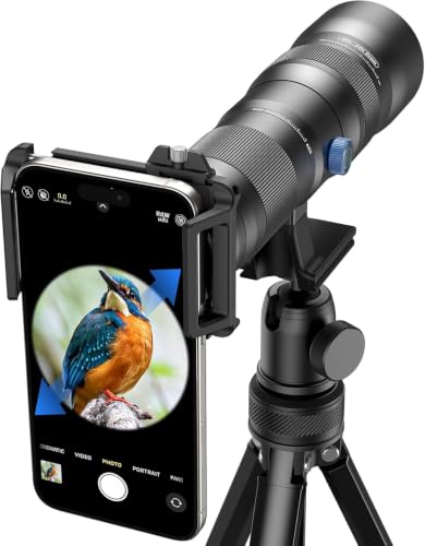 Image of 20-60X Zoom Telephoto Lens, Evil Eye High Power HD Telephoto Phone Lens with Tripod and Universal Phone Clip for iPhone 16 /15 /14 /13 Series, Samsung, Android Phone and Most Smartphone