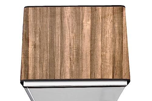 Image of Stylista Refridgerator top cover suitable for Samsung RR21C2F25HS /HL, 189 Liter Fridge, Dimension (WxD) 71x109 CM, Wooden Pattern Brown