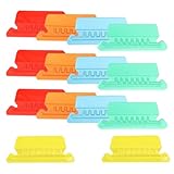 BESTonZON 50 Stück Bunte Kunststoff Registerkarten mit Einlagen für Hängemappen Kleine...